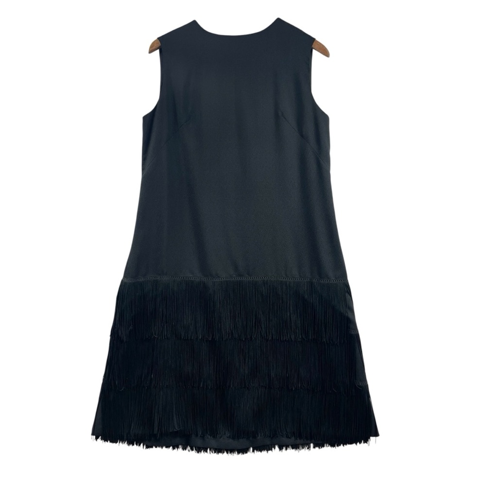 VTG Flapper Dress Black 10 Sleeveless Retro LBD Costume Handmade Gatsby
